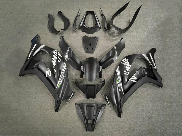 2011-2015 Matte Black White Kawasaki ZX10R Motorcycle Fairings Canada