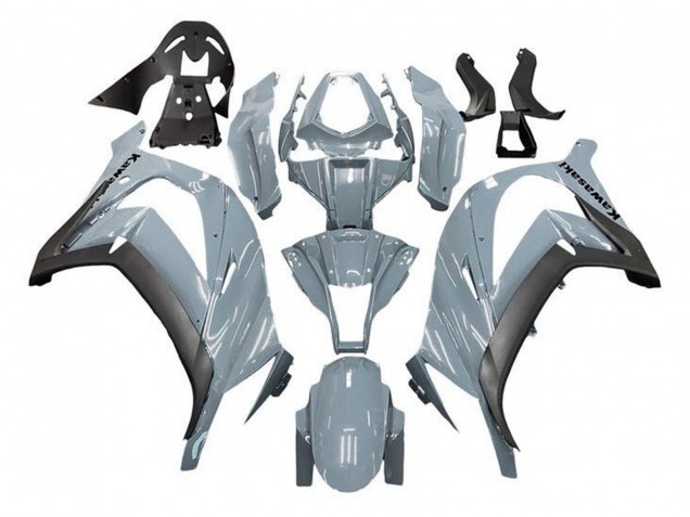 2011-2015 Nardo Grey Matte Black Kawasaki ZX10R Motorcycle Fairings Canada