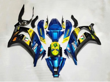 2016-2020 Blue Yellow Shark Kawasaki ZX10R Motorcycle Fairings Canada