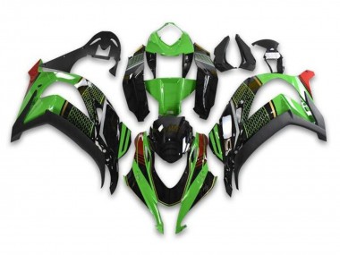 2016-2020 Green Glossy Black Red Honeycomb Kawasaki ZX10R Motorcycle Fairings Canada