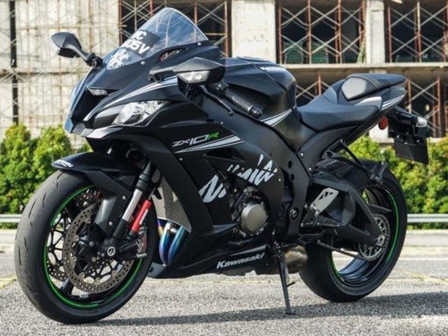 2016-2020 Matte Black White Green Kawasaki ZX10R Motorcycle Fairings Canada