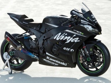 2016-2020 Matte Black White Elf Ninja Kawasaki ZX10R Motorcycle Fairings Canada
