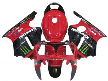 2000-2001 Red Black Green Monster Kawasaki ZX12R Motorcycle Fairings Canada