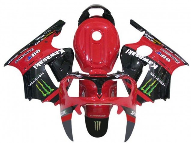 2000-2001 Red Black Green Monster Kawasaki ZX12R Motorcycle Fairings Canada