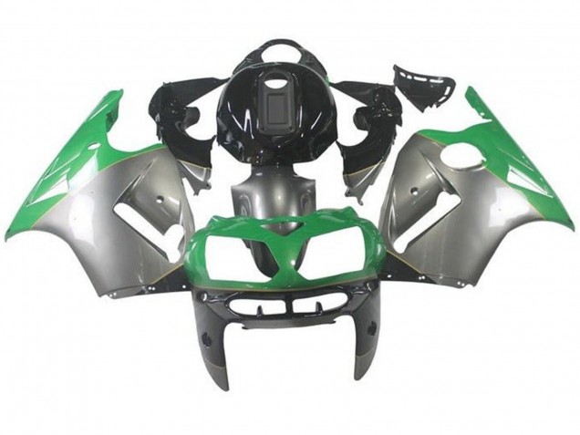 2000-2001 Silver Green Black Kawasaki ZX12R Motorcycle Fairings Canada