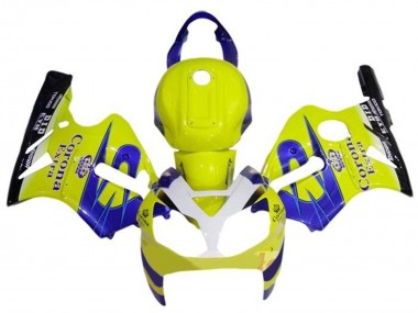 2000-2001 Yellow White Blue Corona Extra Kawasaki ZX12R Motorcycle Fairings Canada