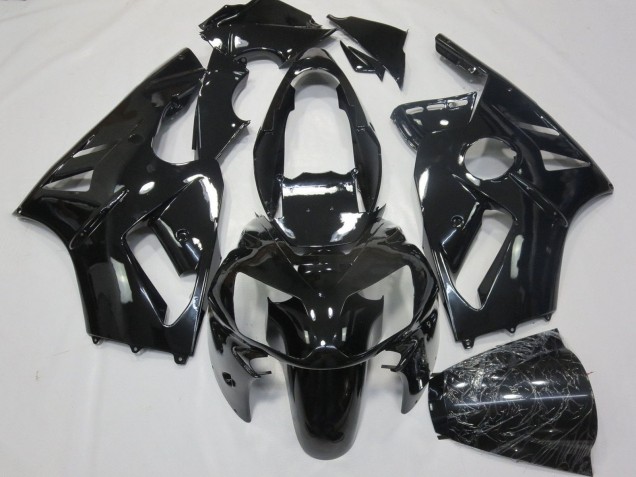 2000-2001 Glossy Black Kawasaki ZX12R Motorcycle Fairings Canada