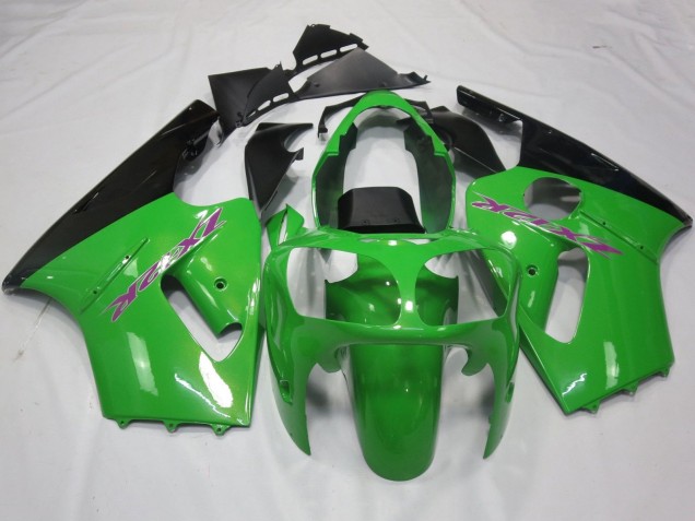 2000-2001 Green Black Purple Kawasaki ZX12R Motorcycle Fairings Canada
