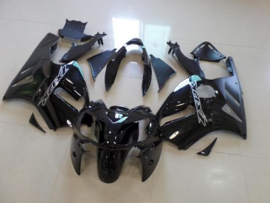 2002-2006 Glossy Black Matte Black Kawasaki ZX12R Motorcycle Fairings Canada