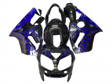 2002-2006 Glossy Black Blue Flame Kawasaki ZX12R Motorcycle Fairings Canada