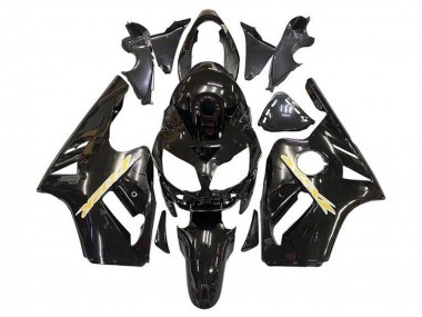 2002-2006 Glossy Black Gold Kawasaki ZX12R Motorcycle Fairing Canada