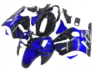 2002-2006 Blue Glossy Black Elf Bridgestone Monster Kawasaki ZX12R Motorcycle Fairings Canada