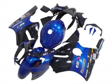 2002-2006 Blue Glossy Black Elf Bridgestone Kawasaki ZX12R Motorcycle Fairings Canada