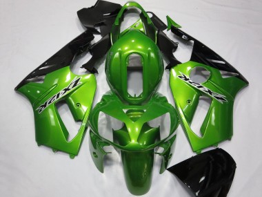 2002-2006 Green Glossy Black Kawasaki ZX12R Motorcycle Fairings Canada