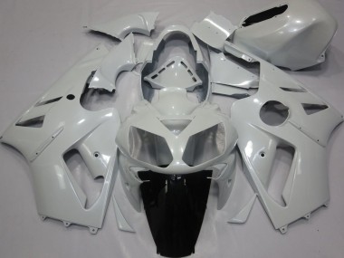2002-2006 Pearl White Kawasaki ZX12R Motorcycle Fairings Canada