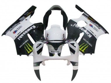 2002-2006 White Black Yellow Monster Kawasaki ZX12R Motorcycle Fairings Canada