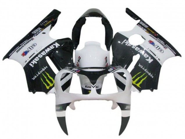 2002-2006 White Black Yellow Monster Kawasaki ZX12R Motorcycle Fairings Canada