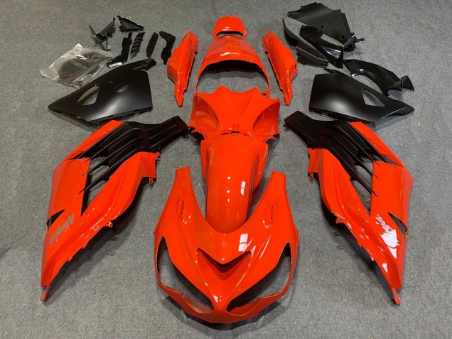 2006-2011 Red Matte Black Kawasaki ZX14R ZZR1400 Motorcycle Fairings Canada