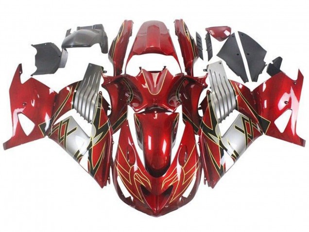 2006-2011 Red Silver Black Gold Kawasaki ZX14R ZZR1400 Motorcycle Fairings Canada