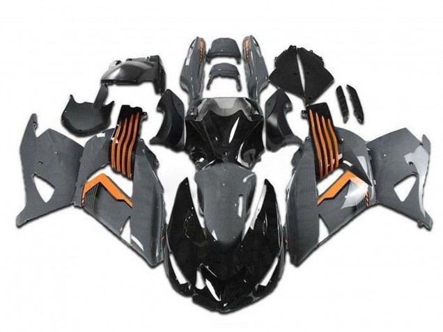 2006-2011 Grey Orange Black Kawasaki ZX14R ZZR1400 Motorcycle Fairings Canada