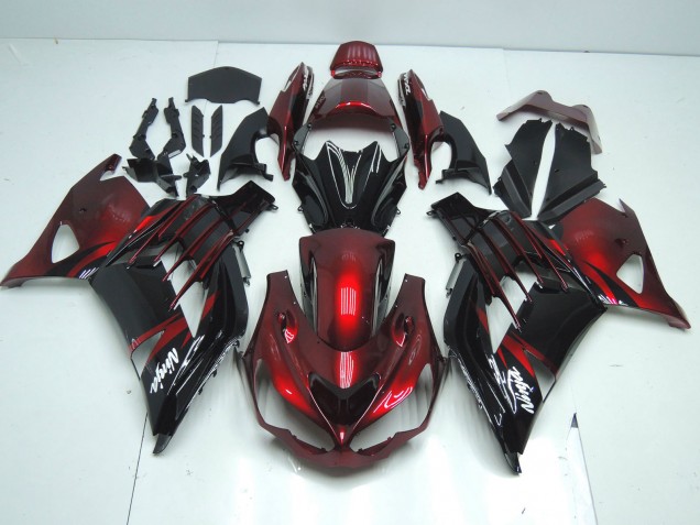 2012-2024 Red Glossy Black White Ninja Kawasaki ZX14R ZZR1400 Motorcycle Fairing Canada