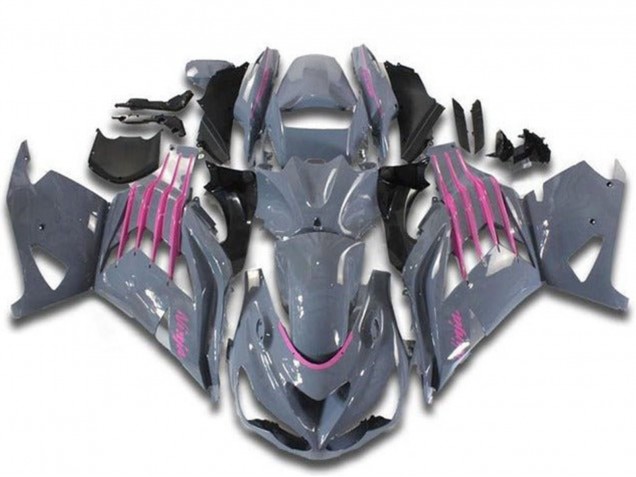 2012-2024 Nardo Grey Pink Kawasaki ZX14R ZZR1400 Motorcycle Fairings Canada