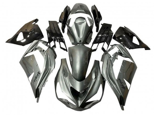 2012-2024 Metallic Silver Black Kawasaki ZX14R ZZR1400 Motorcycle Fairings Canada