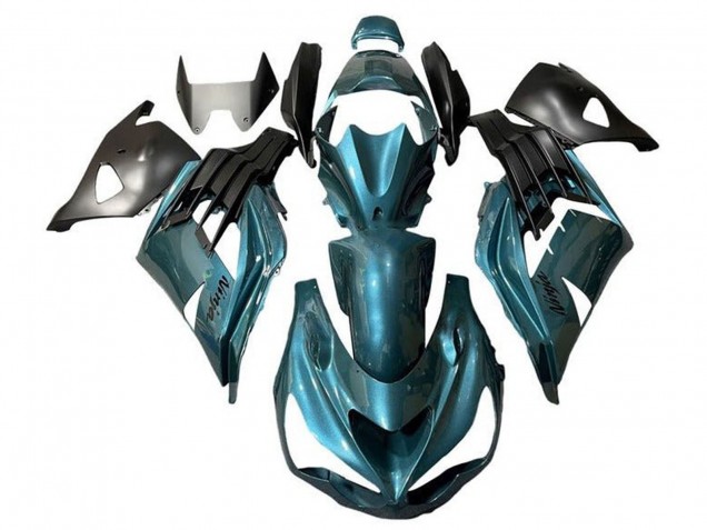 2012-2024 Metallic Teal Blue Kawasaki ZX14R ZZR1400 Motorcycle Fairings Canada