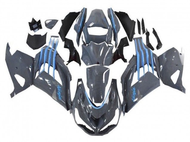 2012-2024 Nardo Grey Blue Kawasaki ZX14R ZZR1400 Motorcycle Fairings Canada