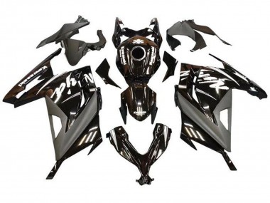 2013-2024 Glossy Black Matte Black White Kawasaki EX300 Motorcycle Fairings Canada