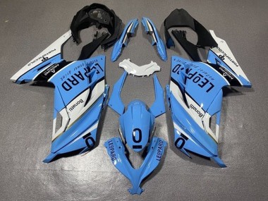 2013-2024 White Blue Black Leopard Kawasaki EX300 Motorcycle Fairings Canada