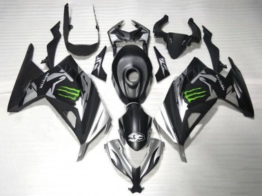 2013-2024 Matte Black Silver Green Monster Kawasaki EX300 Motorcycle Fairings Canada