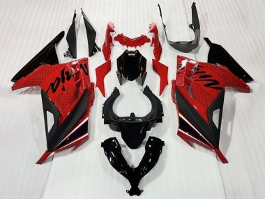 2013-2024 Red Black White Stripe Kawasaki EX300 Motorcycle Fairings Canada