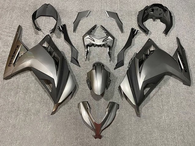 2013-2017 Silver Matte Black Kawasaki EX300 Motorcycle Fairings Canada