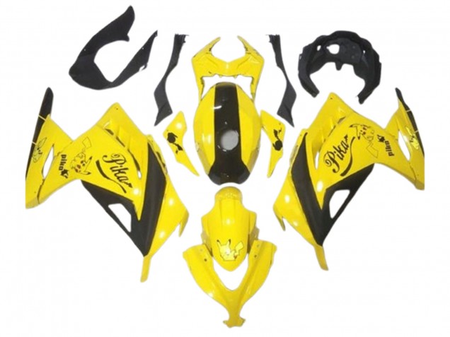 2013-2017 Yellow Black Pikachu Kawasaki EX300 Motorcycle Fairings Canada