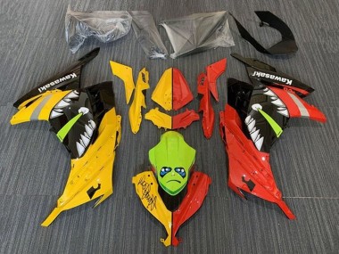 2013-2024 Yellow Red Green Shark Kawasaki EX300 Motorcycle Fairings Canada
