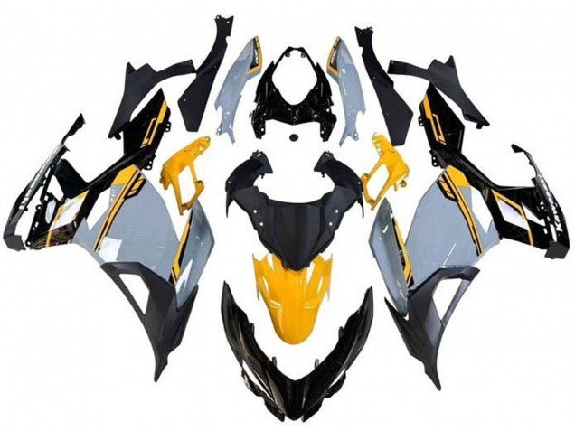 2018-2024 Nardo Grey Orange Black Kawasaki Ninja 400 Motorcycle Fairings Canada