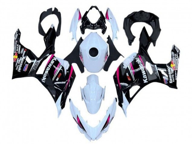 2018-2024 White Pink Black Kawasaki Ninja 400 Motorcycle Fairings Canada