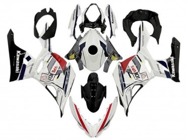 2018-2024 White Grey Yellow Red Black Stripe Kawasaki Ninja 400 Motorcycle Fairings Canada