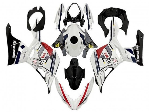 2018-2024 White Grey Yellow Red Black Stripe Kawasaki Ninja 400 Motorcycle Fairings Canada