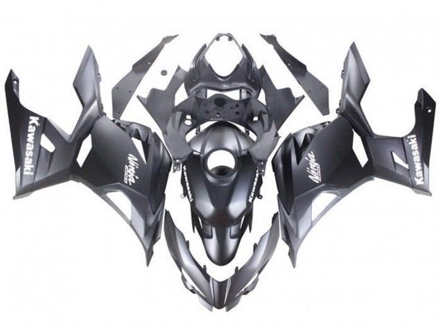 2018-2024 Matte Black White Decals Kawasaki Ninja 400 Motorcycle Fairings Canada