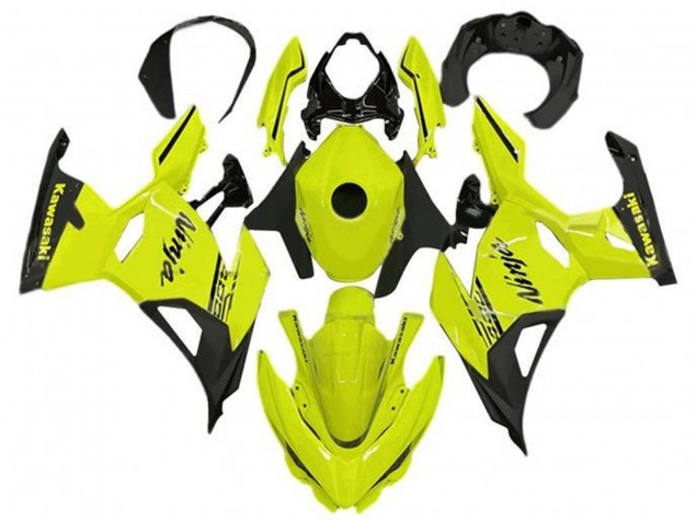 2018-2024 Neon Yellow Black Kawasaki Ninja 400 Motorcycle Fairings Canada
