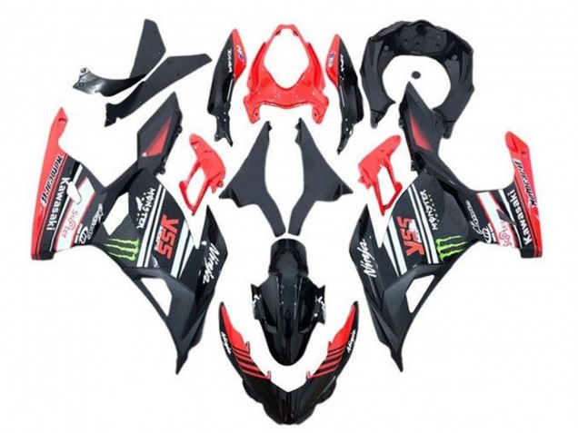 2018-2024 Red Black Green Monster Kawasaki Ninja 400 Motorcycle Fairings Canada