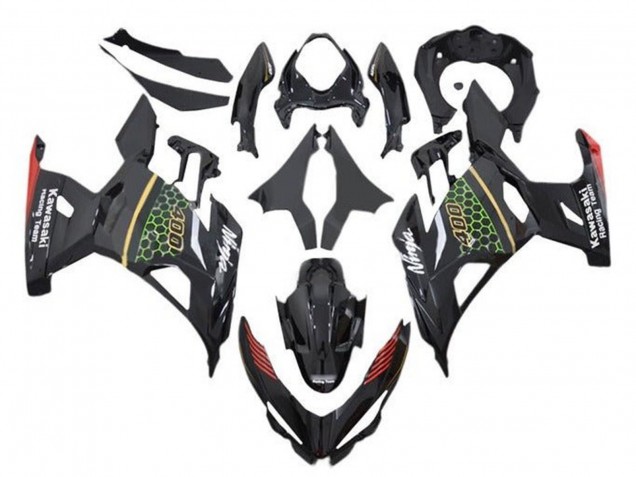 2018-2024 Black Green Red Yellow Honeycomb Kawasaki Ninja 400 Motorcycle Fairings Canada
