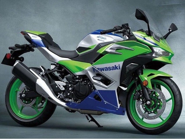 2024-2025 Silver Green Blue Kawasaki Ninja 500 EX500R Motorcycle Fairings Canada
