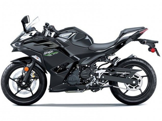 2024-2025 Glossy Black Kawasaki Ninja 500 EX500R Motorcycle Fairings Canada