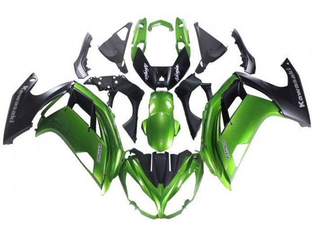 2012-2016 Green Matte Black Kawasaki Ninja 650 EX650 Motorcycle Fairing Canada