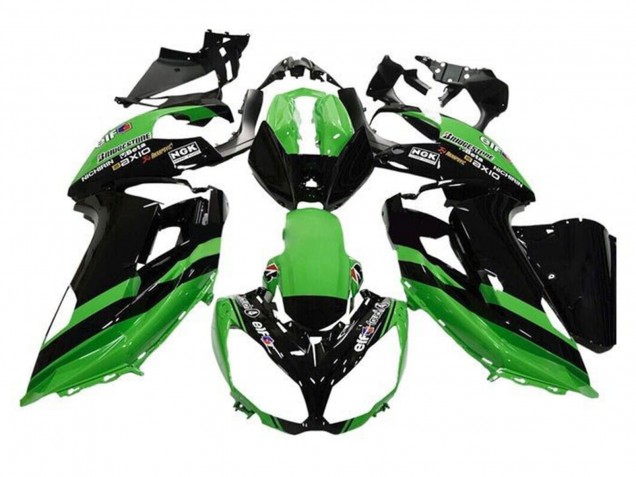 2012-2016 Green Black Stripe Kawasaki Ninja 650 EX650 Motorcycle Fairings Canada