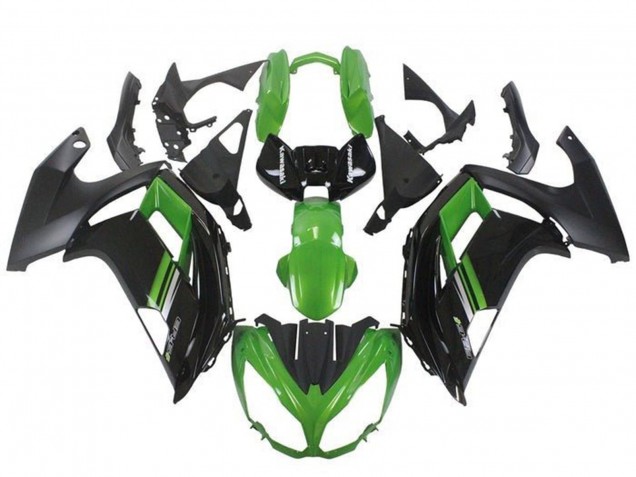 2012-2014 Green Black Kawasaki Ninja ER6F Motorcycle Fairings Canada
