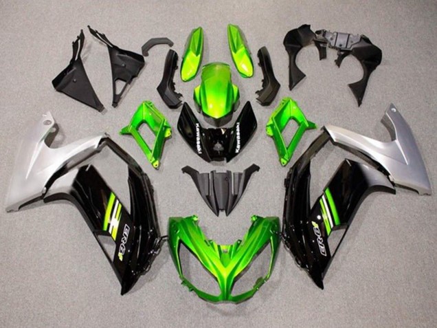 2012-2014 Green Black Silver Kawasaki Ninja ER6F Motorcycle Fairings Canada